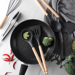 Hompetal 12 Pcs Silicone Cooking Utensils Kitchen Utensil Set | Heat Resistant