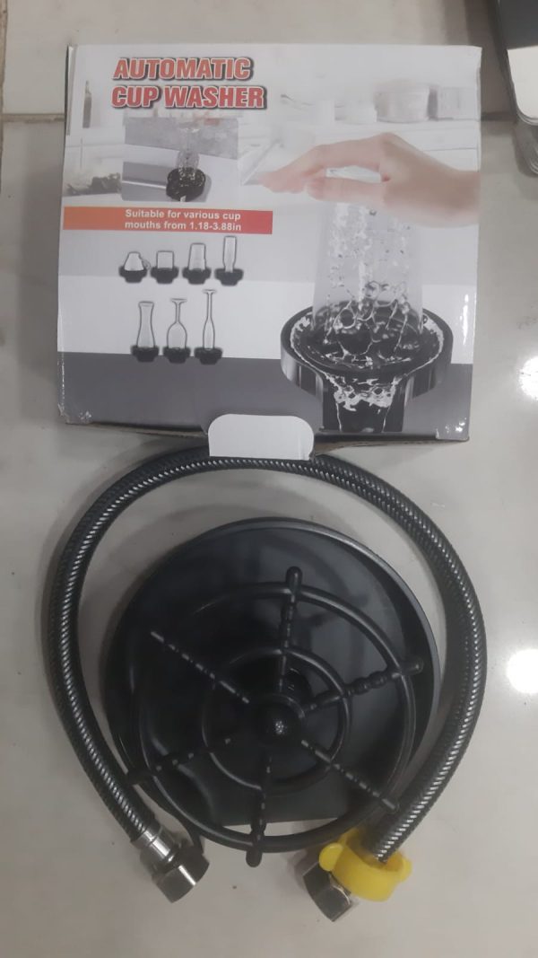 Hompetal High Pressure Faucet Glass Rinser Automatic Cup, Glass Washer Bar